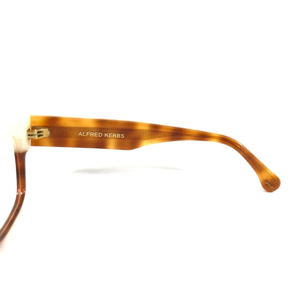 Alfred Kerbs Eyeglasses Frames MIA HVBE Havana Beige Square Full Rim 53-19-140